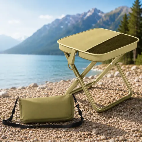 TanzaSeat™ – Foldable Outdoor Stool with Carry Bag
