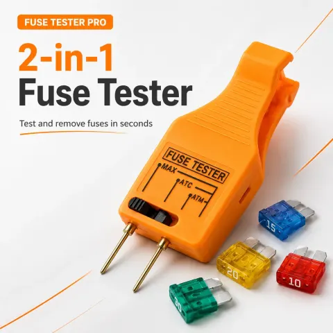FuseTester Pro™ – 2-in-1 Automotive Fuse Tester & Puller