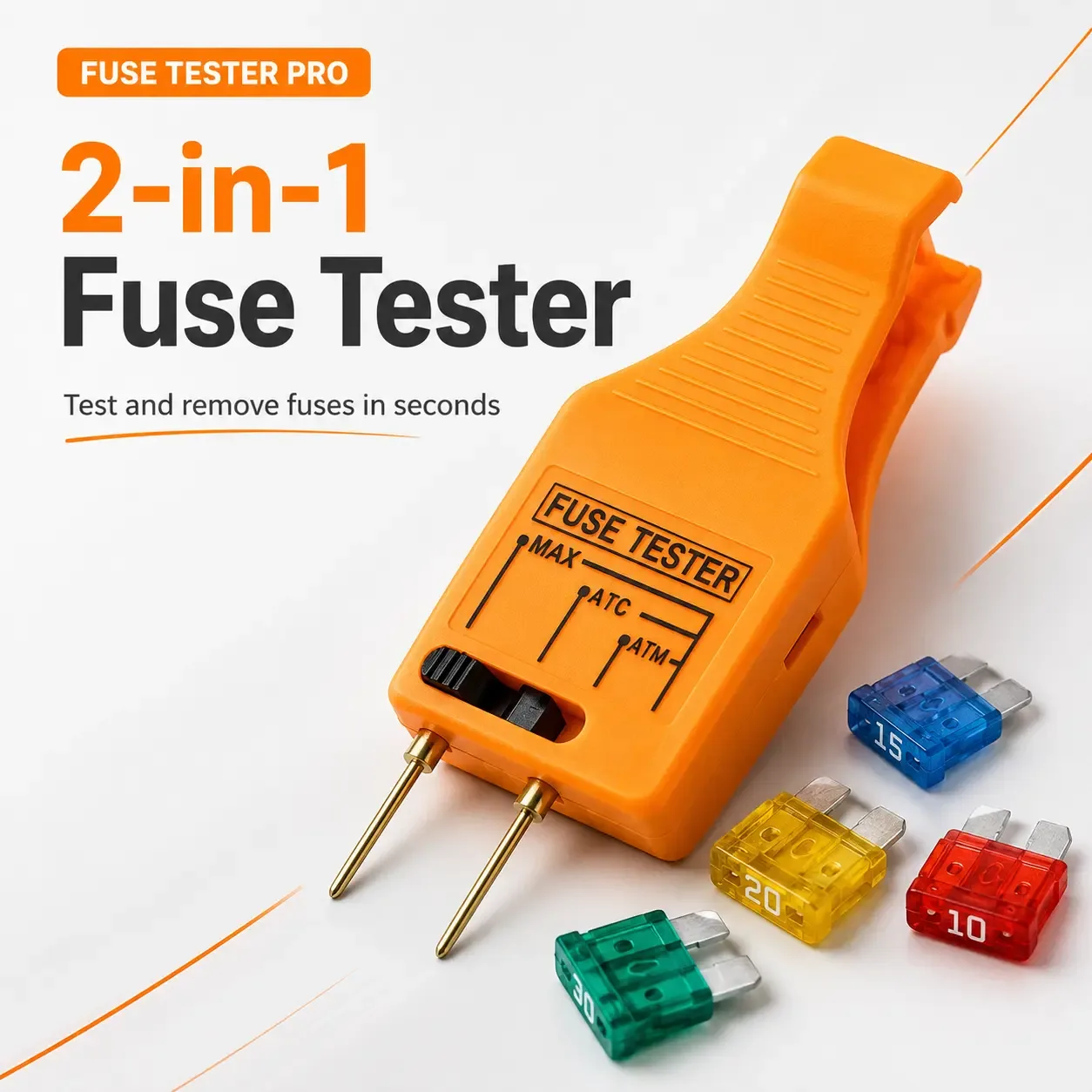FuseTester Pro™ – 2-in-1 Automotive Fuse Tester & Puller